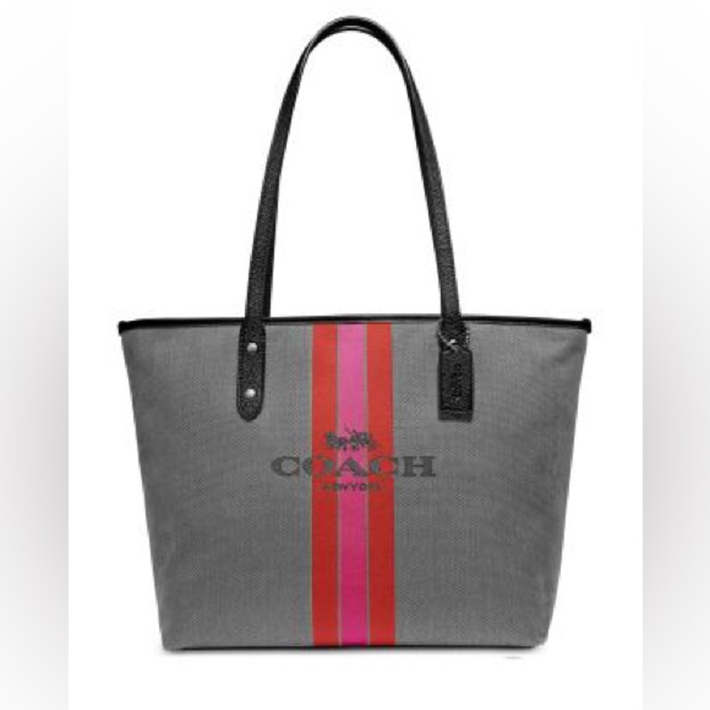 COACH HORSE & CARRIAGE JACQUARD CITY TOTE